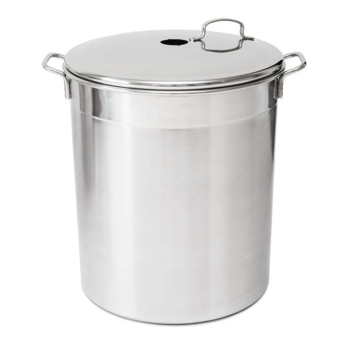 Guillouard Edelstahl Sterilisator für 12 Gläser von 1 l/Kochtopf von 37 l