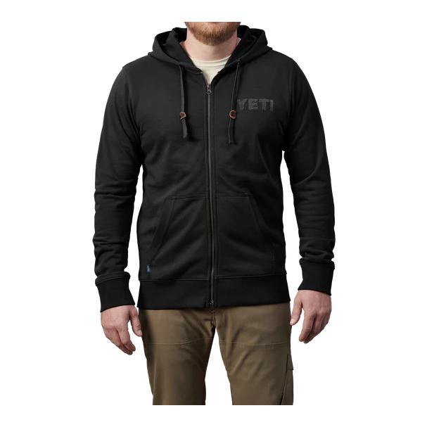 YETI Logo Badge Fleece Hoodie Full Zip - Hoodie