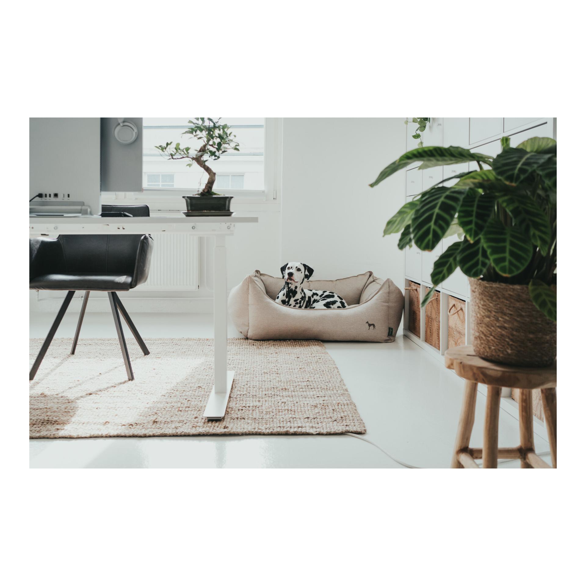 Hunter Hundesofa Livingston webstoff - beige