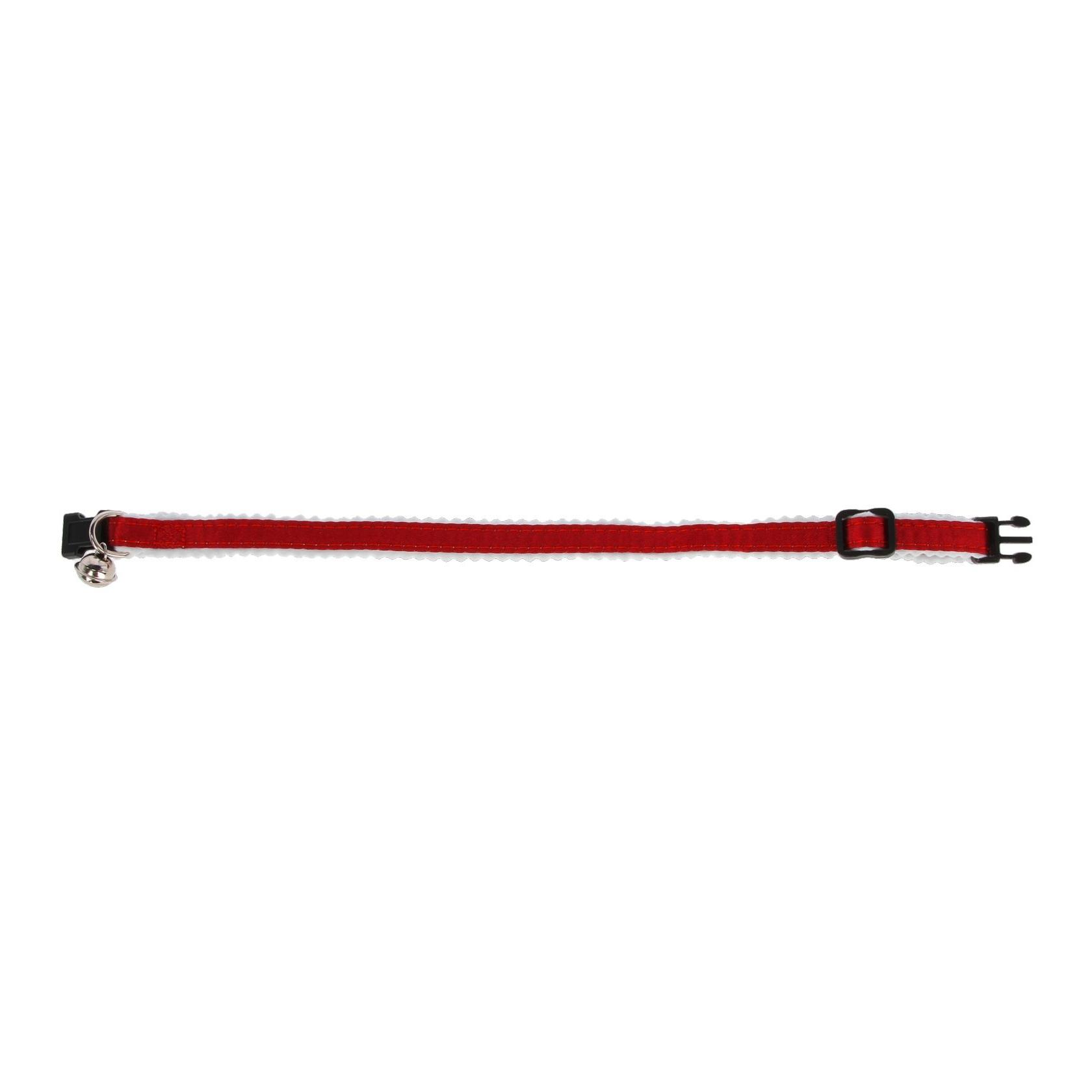 Kerbl Pet Katzenhalsband reflektierend rot /weiss