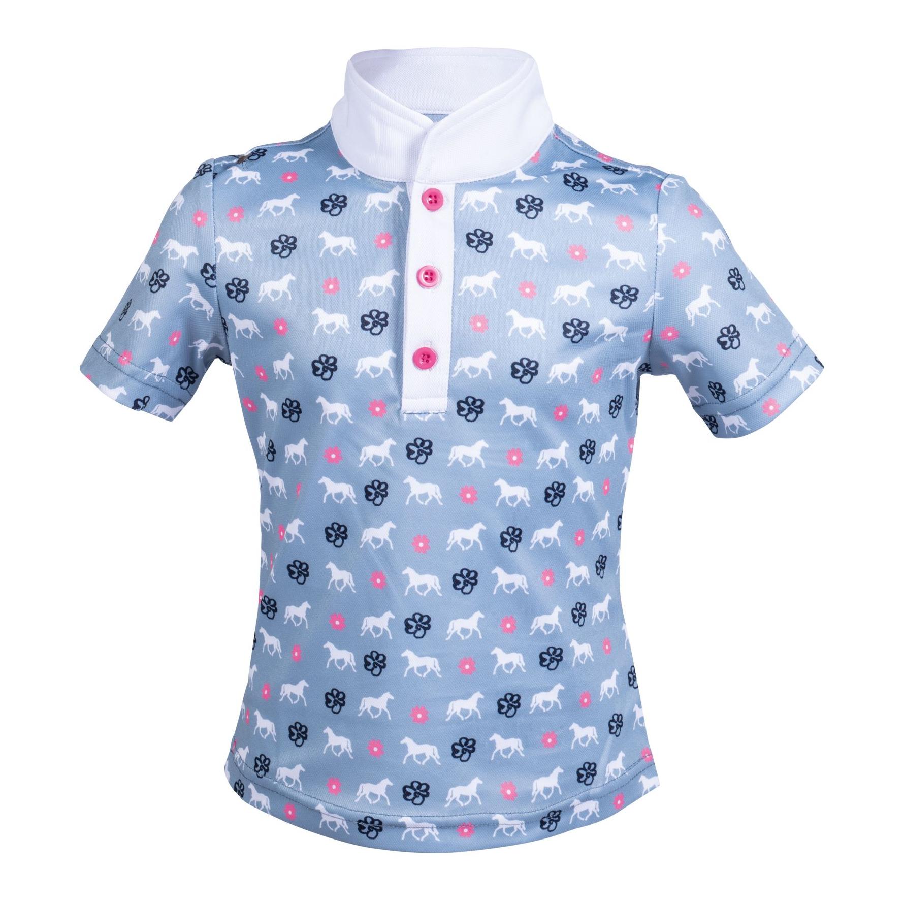 HKM Kinder Poloshirt Bria Rauchblau