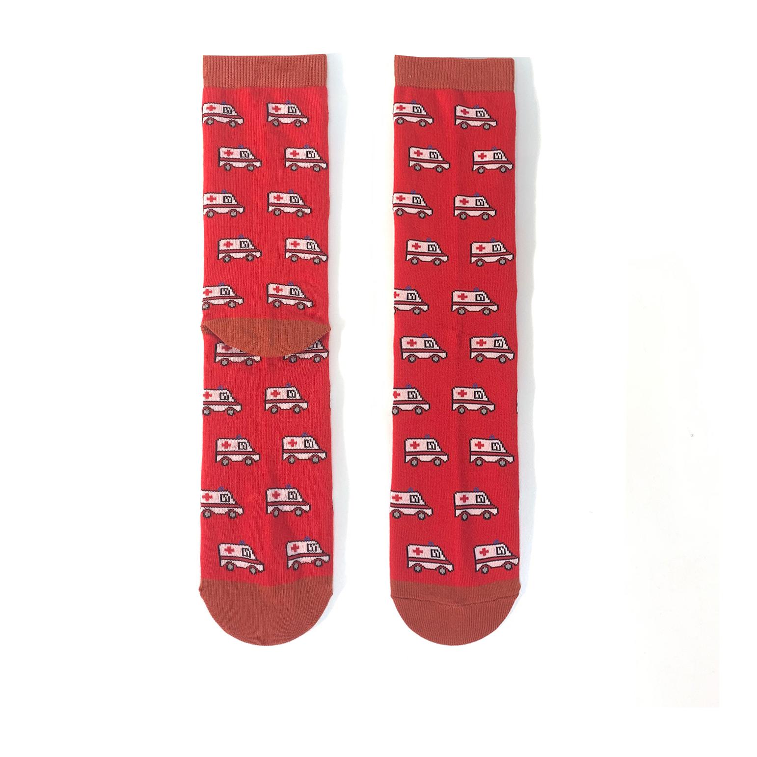 Schwesternsocke Krankenwagen