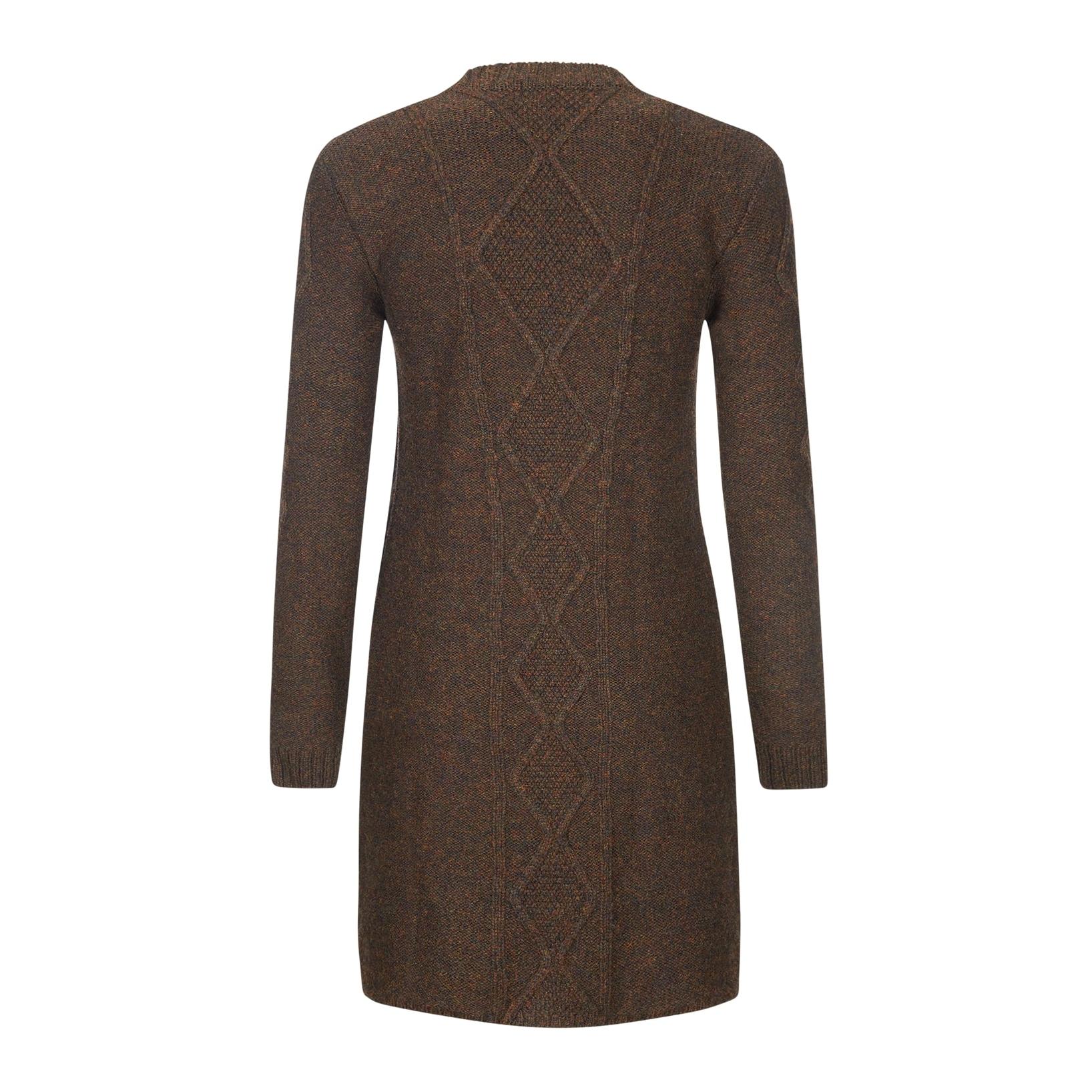 Jagdhund Strickmantel Damen Krumau - Braun