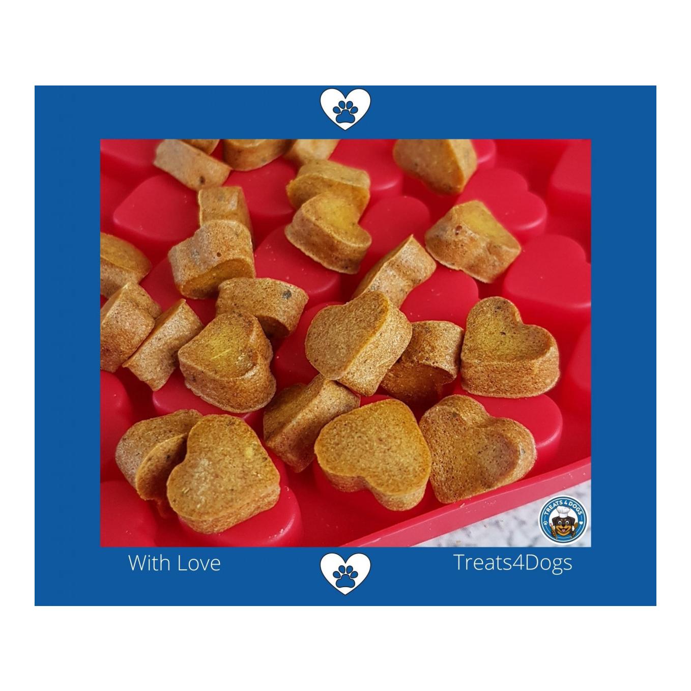 all4dogs Tapis de cuisson moyen TREATS4DOGS cœurs deux pièces