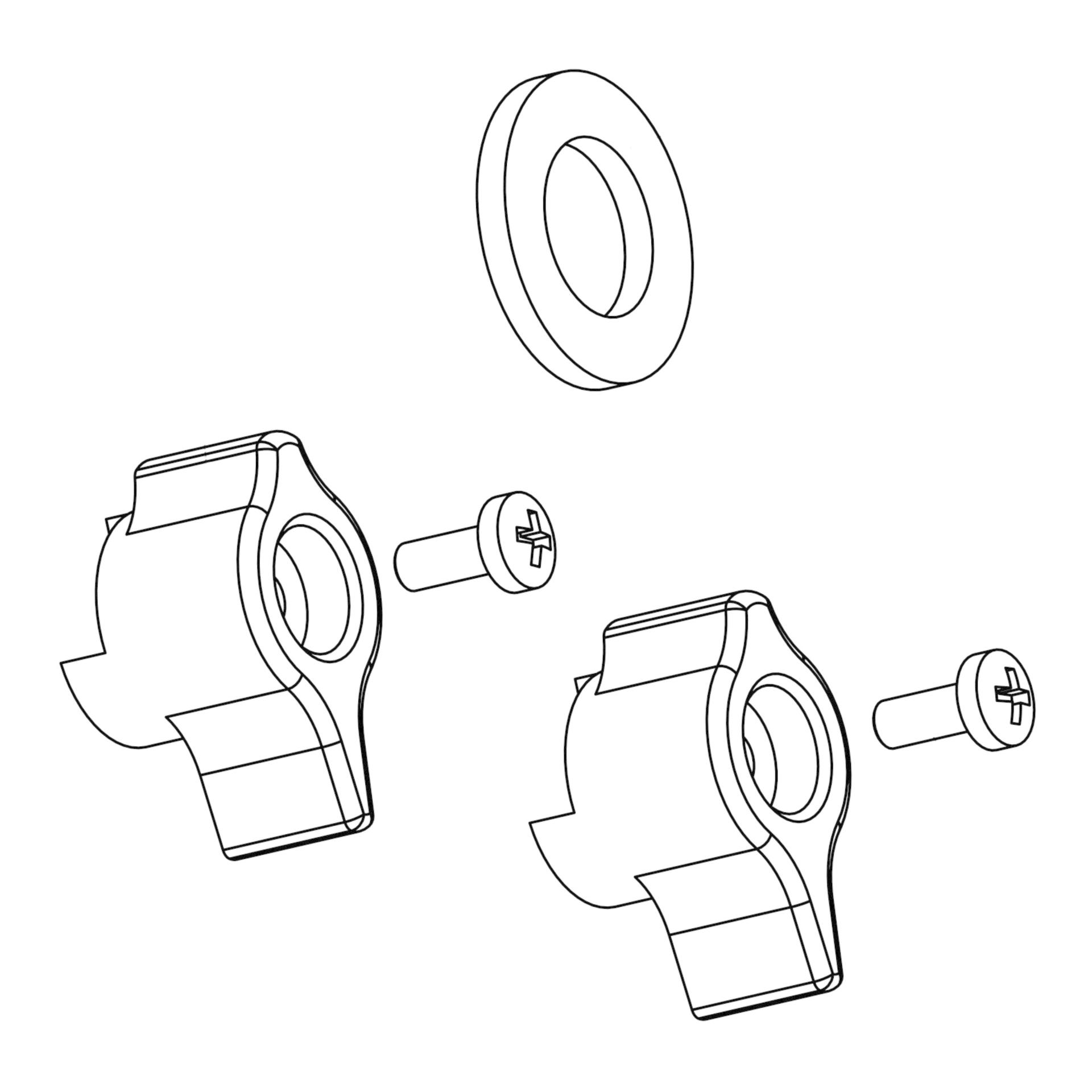 Geka Kit de pièces de rechange levier et joint plat pour vanne