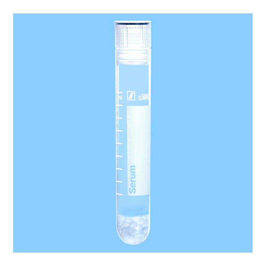 Sarstedt Probenröhre, 10 ml, Präparierung: Gerinnungsaktivator - weiss