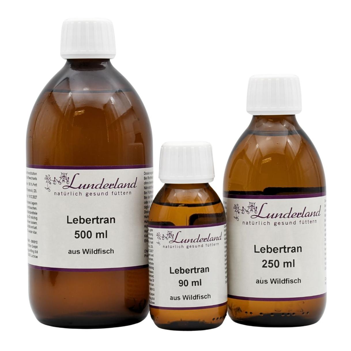Lunderland Lebertranbertran Ergänzungsfutter 250 ml Natur
