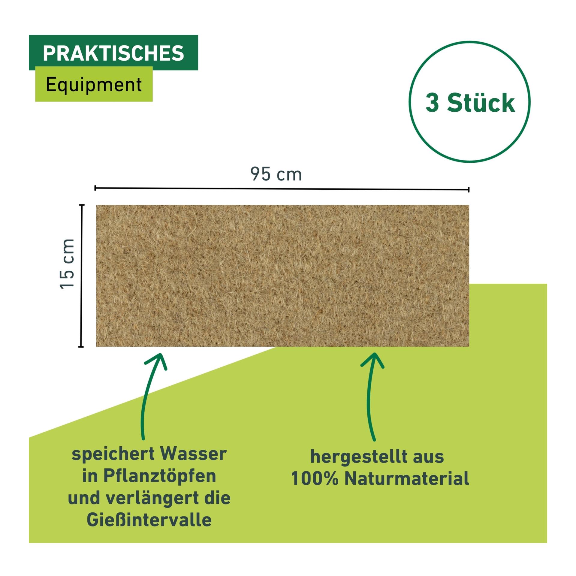 Windhager Biologischer Wasserspeichermatte für Blumenkisten