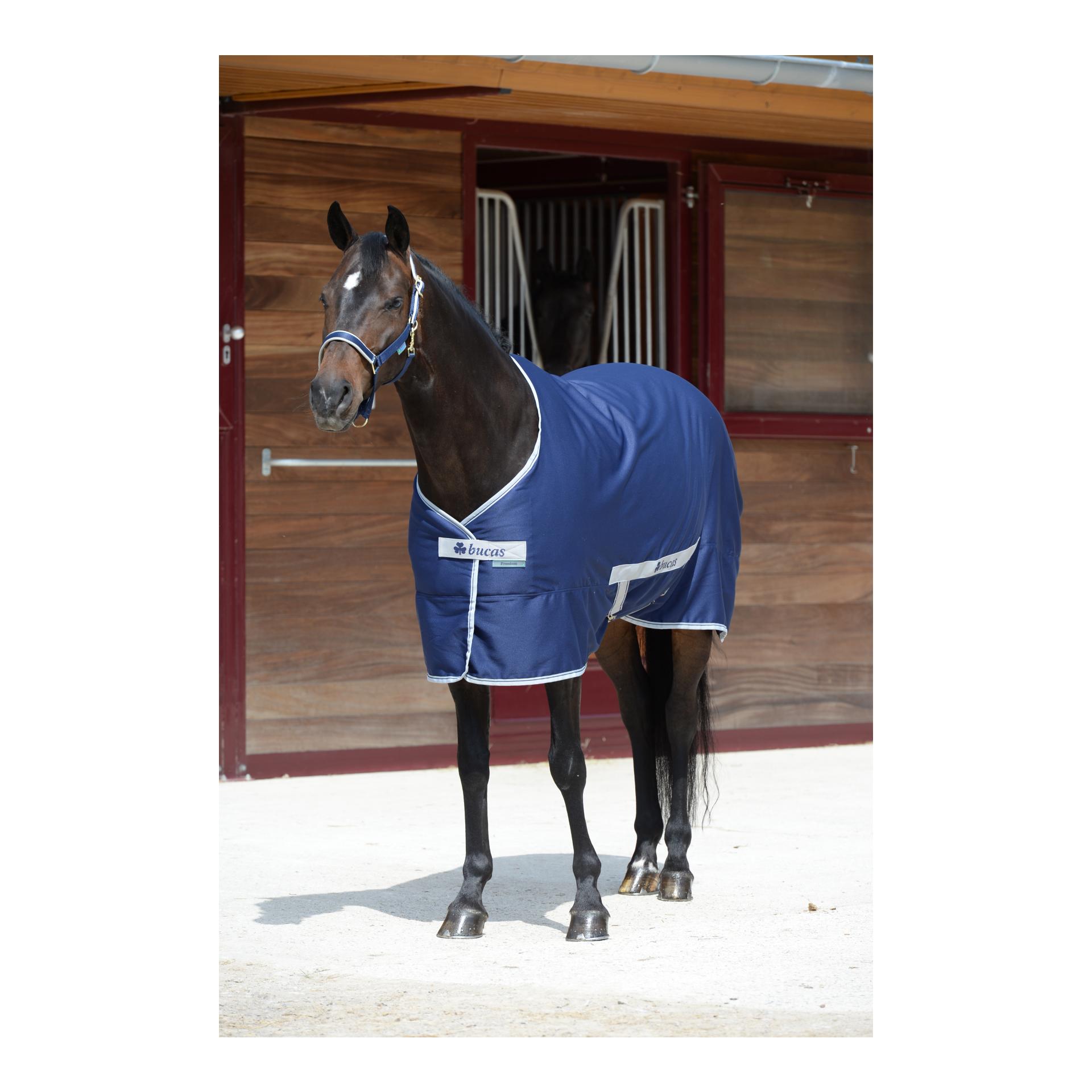 Bucas Stalldecke Freedom Twill Sheet 0g - navy/silber