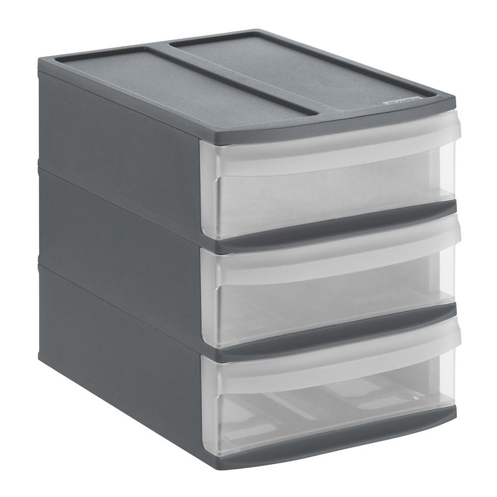 Rotho Schubladenboxen SYSTEMIX Anthrazit