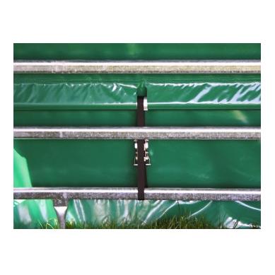 Growi®-Rundbogen-Weidezelt 3.60 x 3.60 x 3.25 m OHNE PANNEAUX