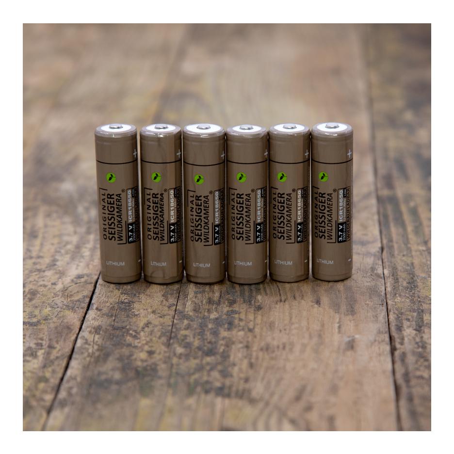 Seissiger Batterie lithium-ion 18650, 6 pièces