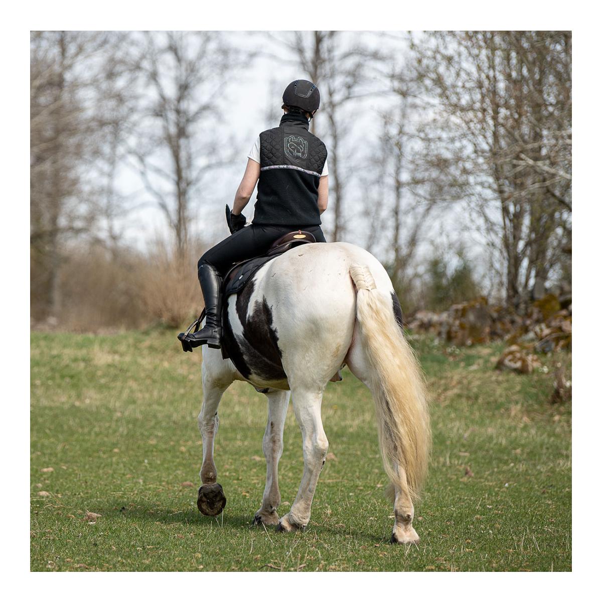 Soulhorse Teddyfleece Weste Black Unicorn