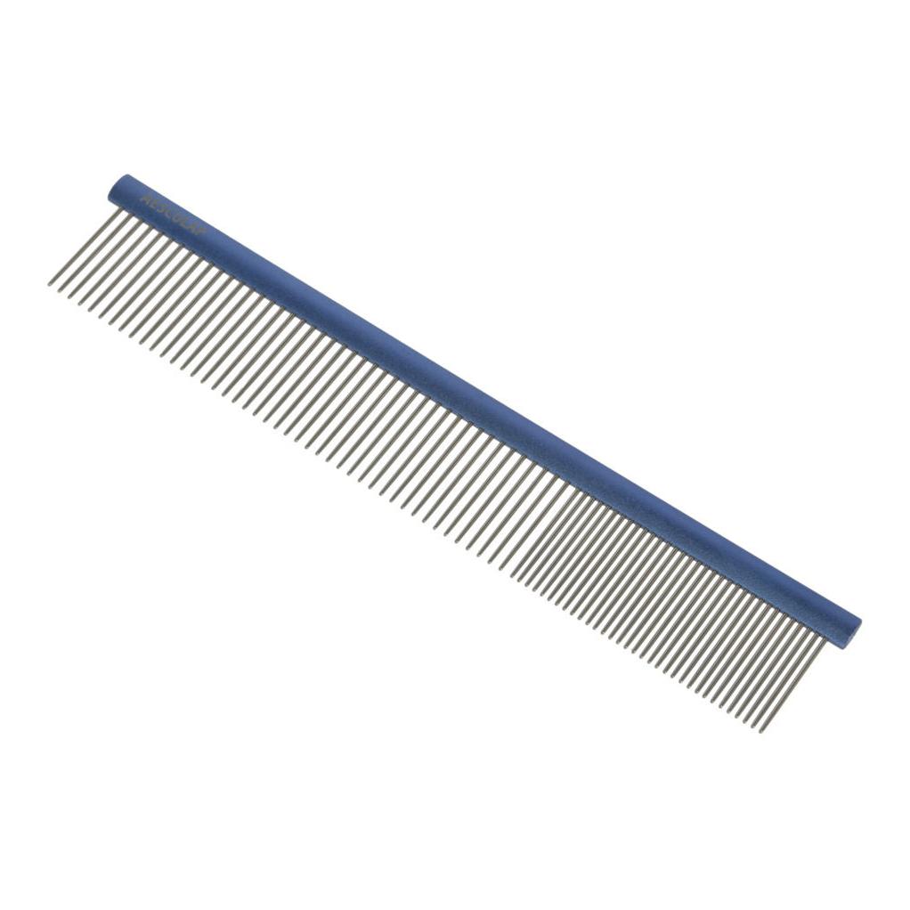 Kerbl Pet Peigne à fourrure avec manche en aluminium - bleu