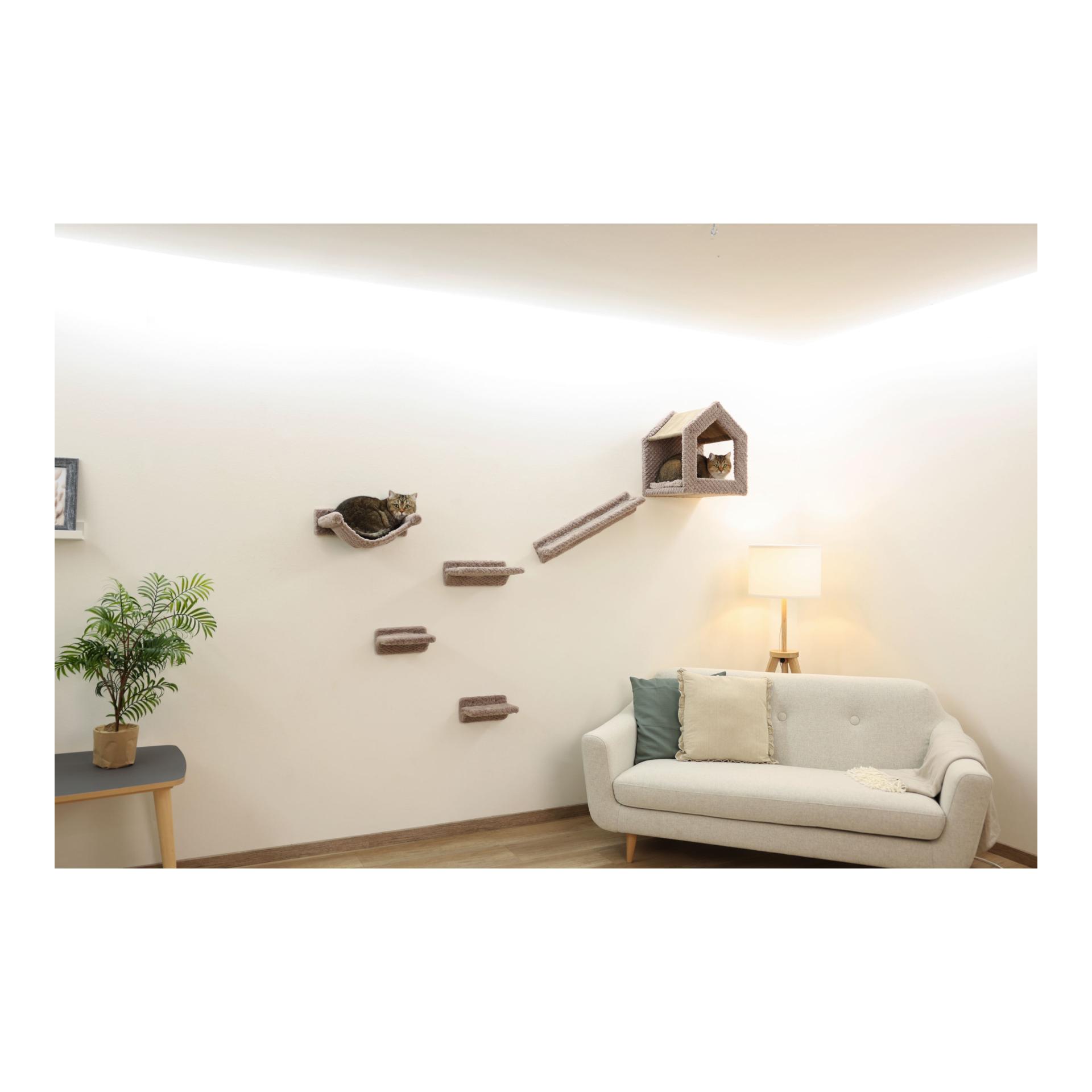 Kerbl Pet Kletterwand Monte Baldo für Katzen, 6-teilig