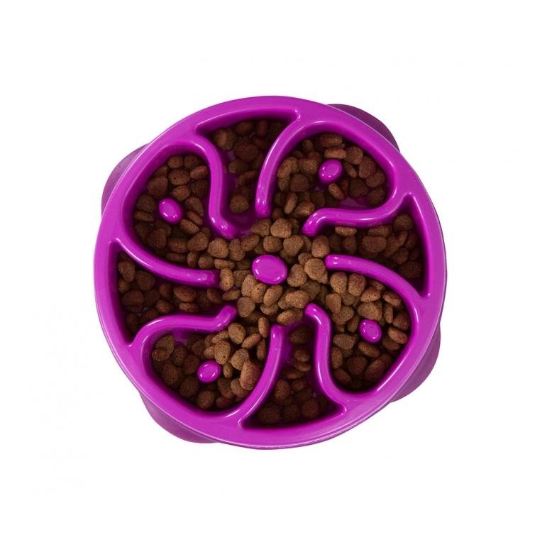 Outward Hound Anti-Schling Napf Fun Feeder Mini - violett
