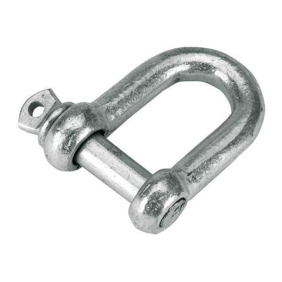 Kerbl Schäkel gerade 3/8" Silber