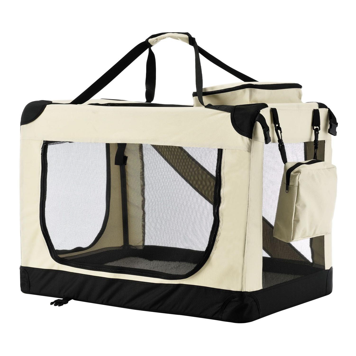 Hauptner Hundetransportbox (faltbar) - beige