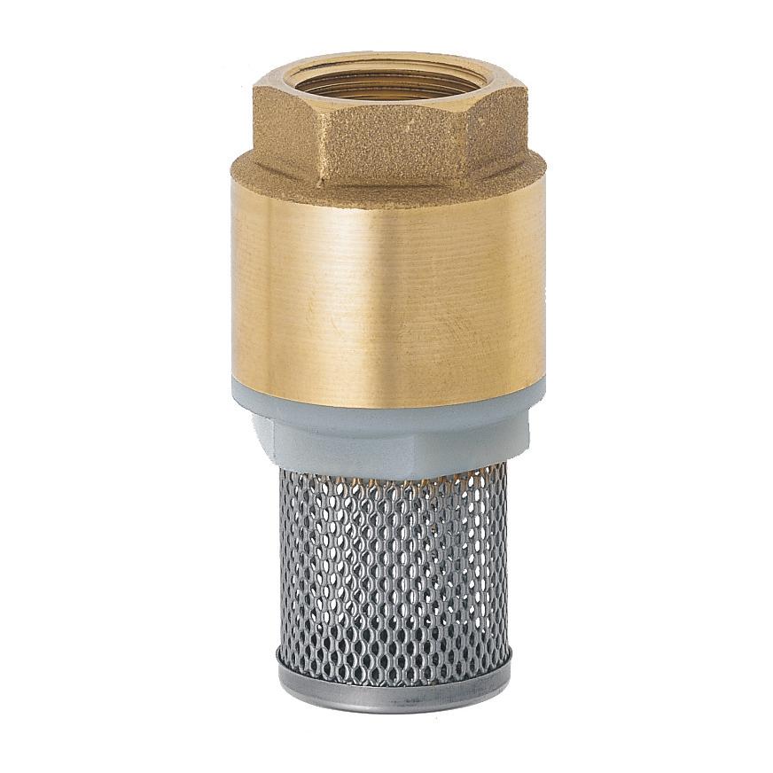 Geka Fußventile mit Edelstahlsaugkorb Messing