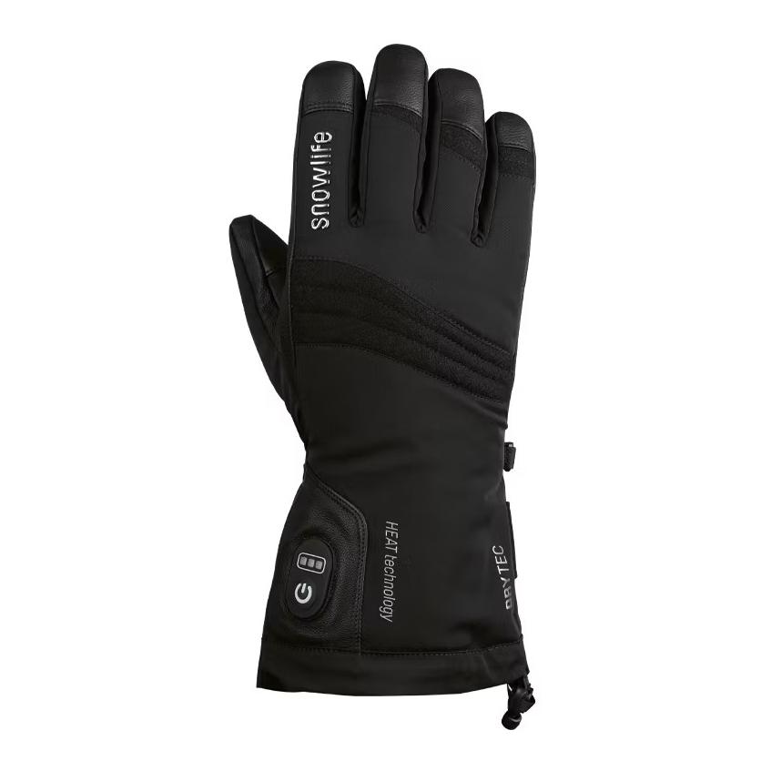 Snowlife Gants chauffants noirs pour hommes