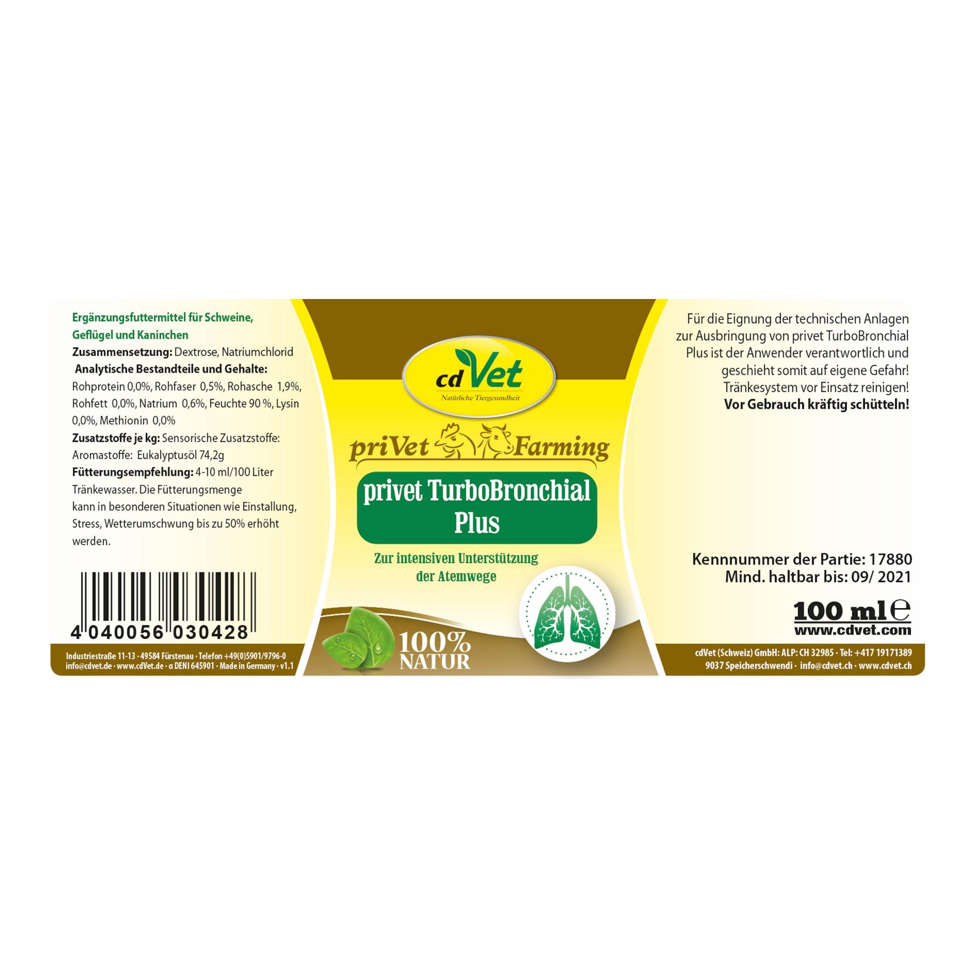 cdVet privet TurboBronchial Plus