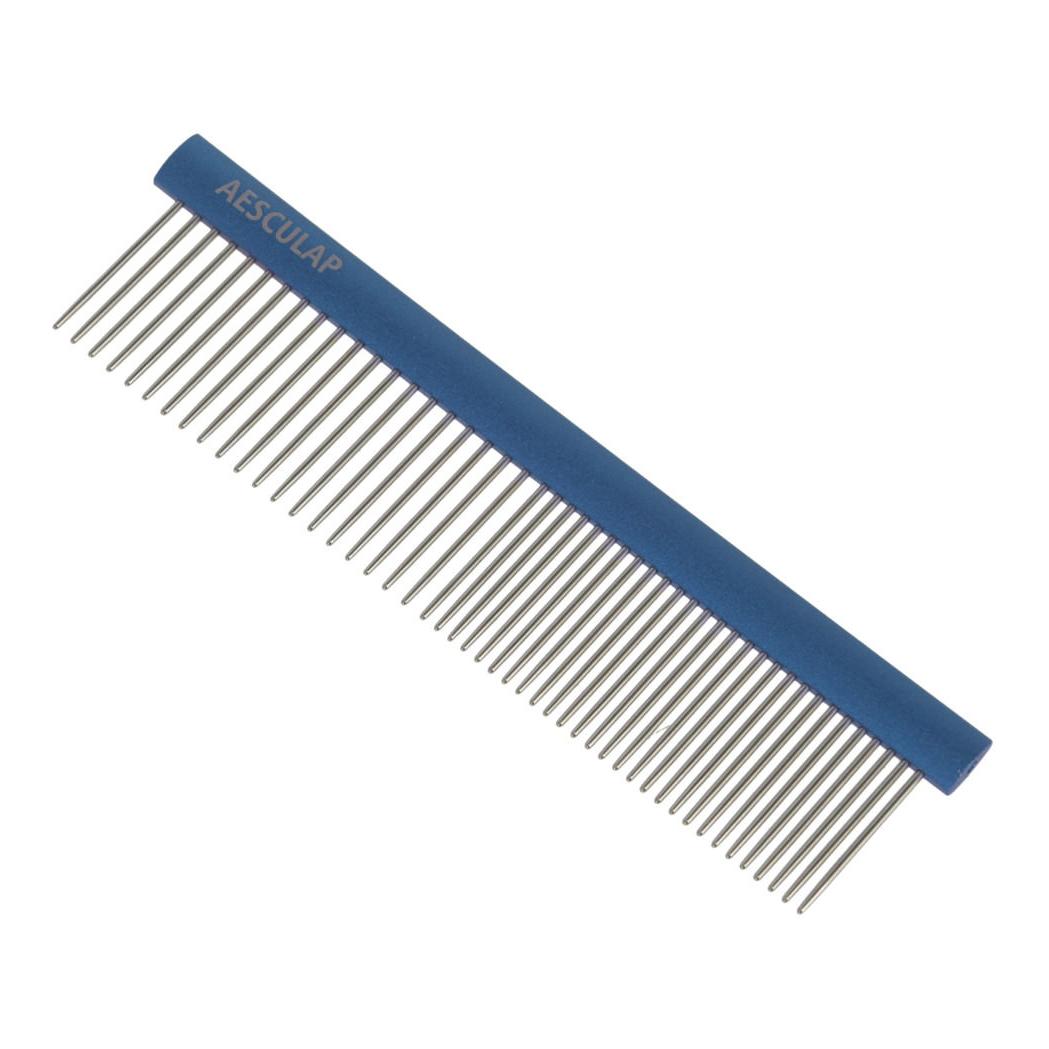 Kerbl Pet Peigne à fourrure avec manche en aluminium - bleu