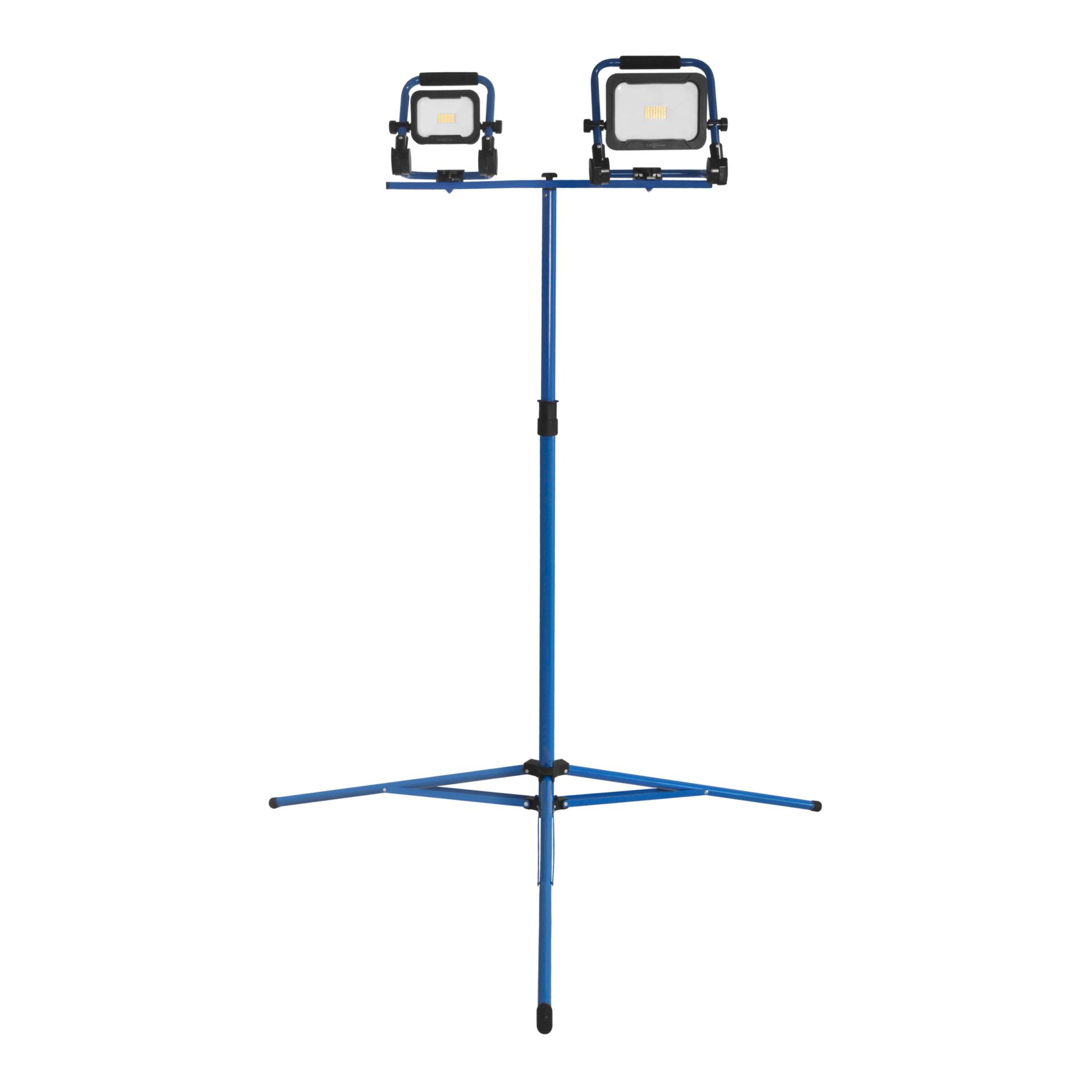 Ansmann Universal-Stativ für 1-2 Arbeitsstrahler - blau