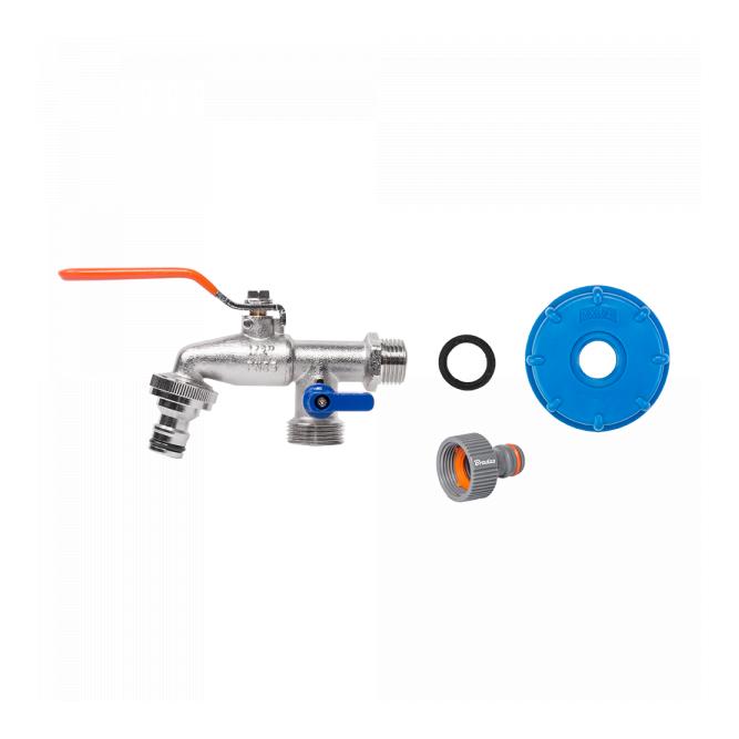 Bradas Set - IBC Adapter S60x6 mit zwei 3/4" Ausgängen