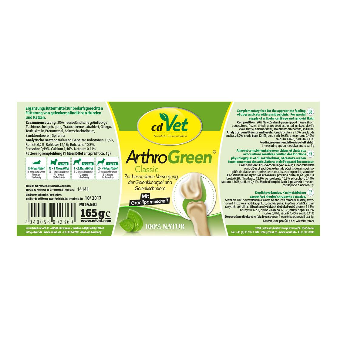 cdVet ArthroGreen Classique