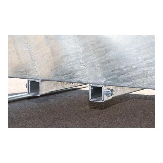 Kerbl Viereckraufe mit Palisadenfressgitter