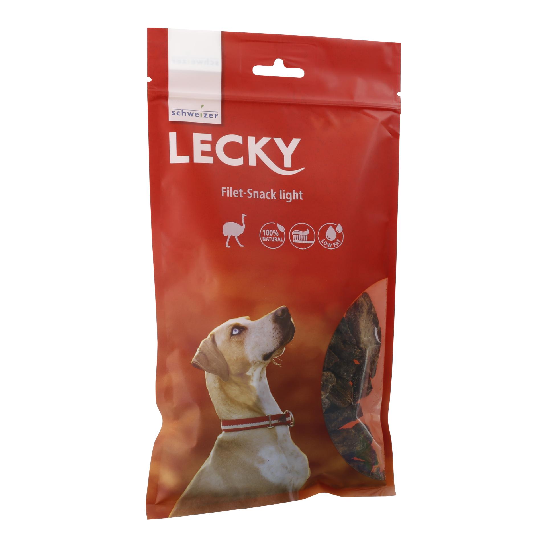LECKY Article à mâcher Filet-Snack Light à l’autruche