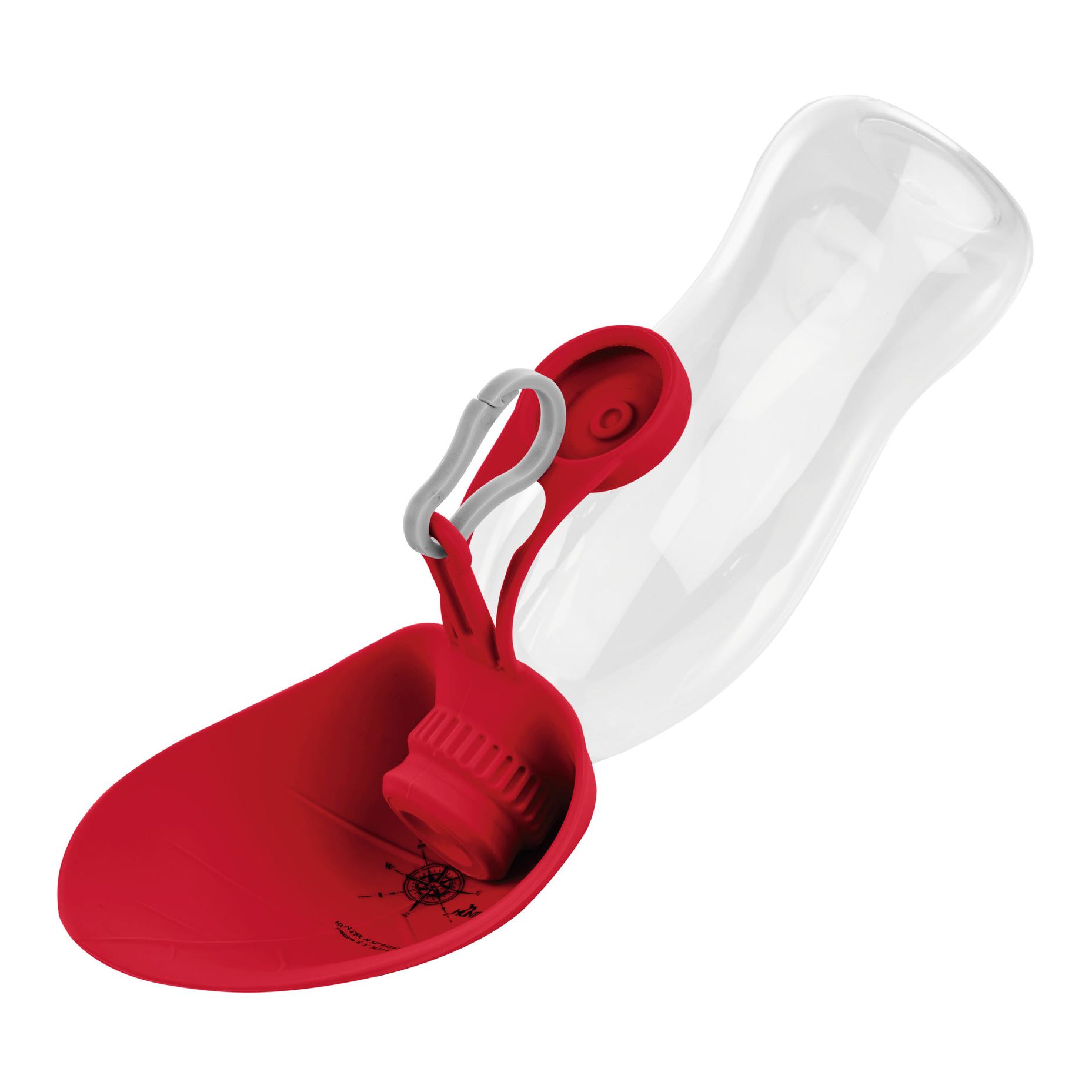 Hunter Outdoor Trinkflasche mit Silikonnapf List - rot