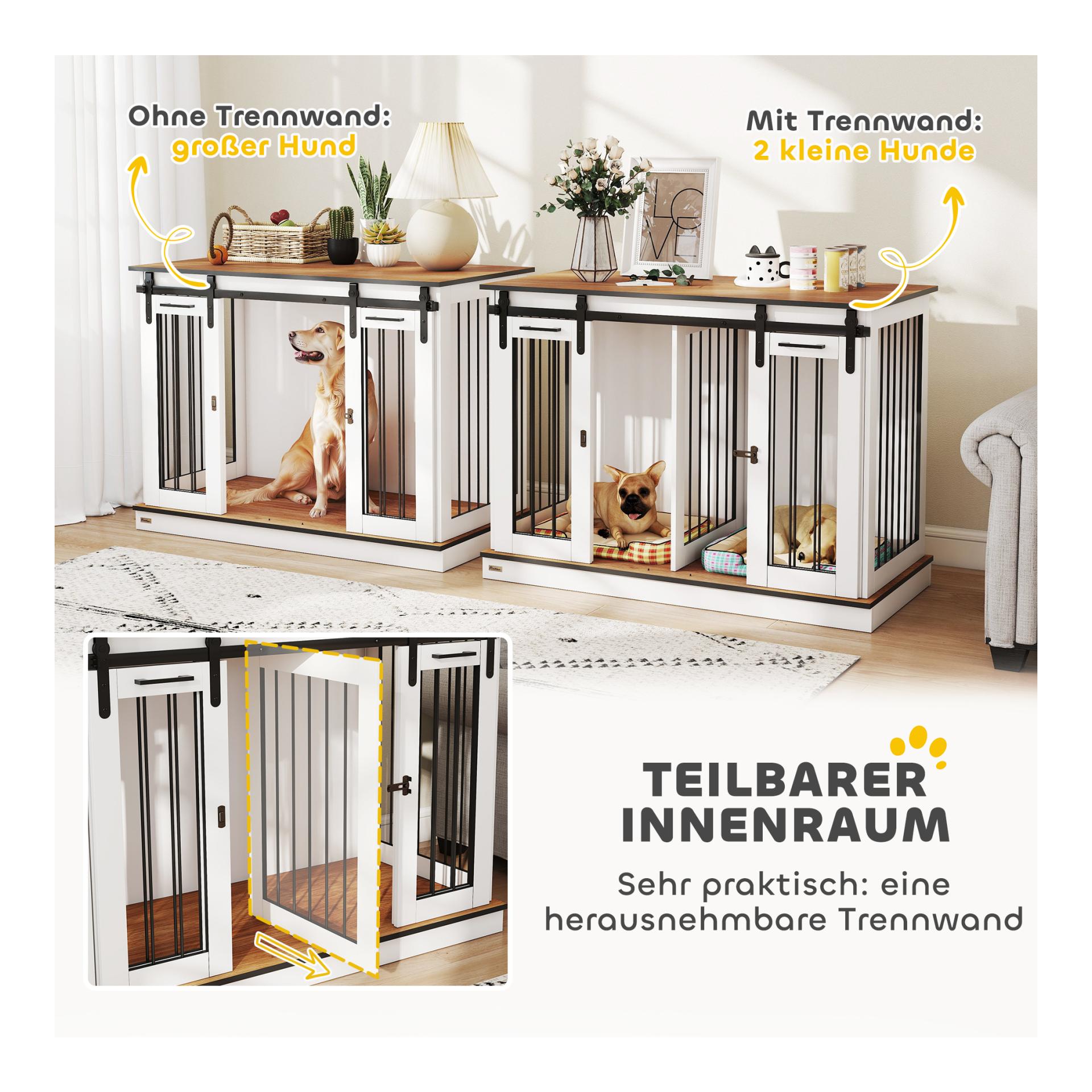 Mainer Cage pour chien à deux portes