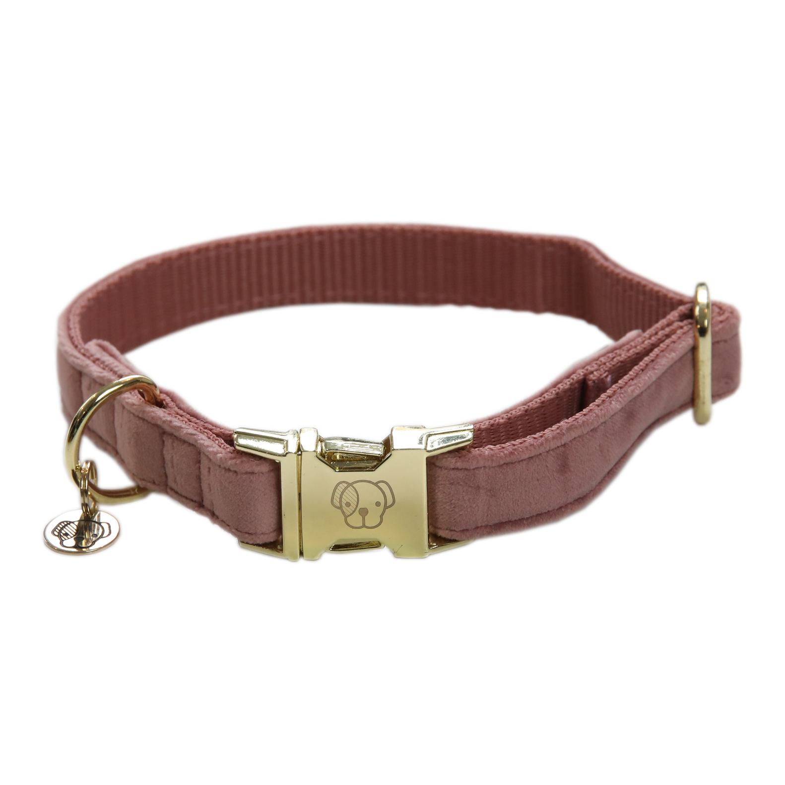 Kentucky Dogwear Collier pour chien velours - vieux rose