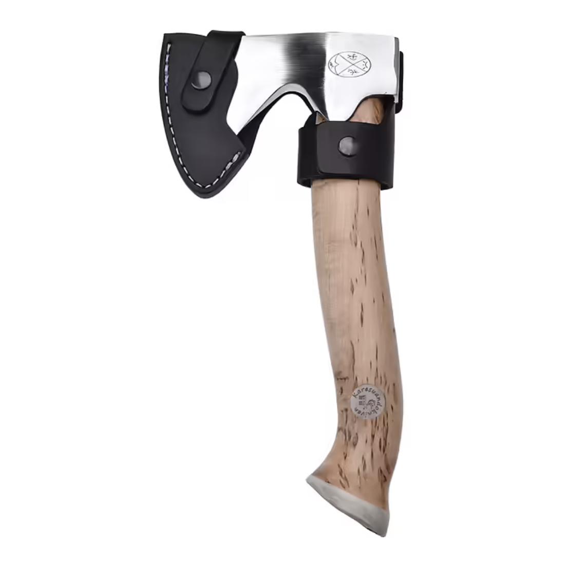 Stuorra Aksu - Hache de chasse avec étui en cuir