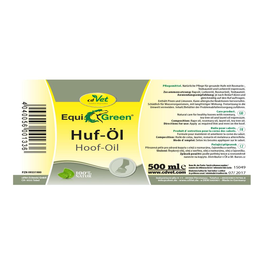 cdVet EquiGreen Huf-Öl
