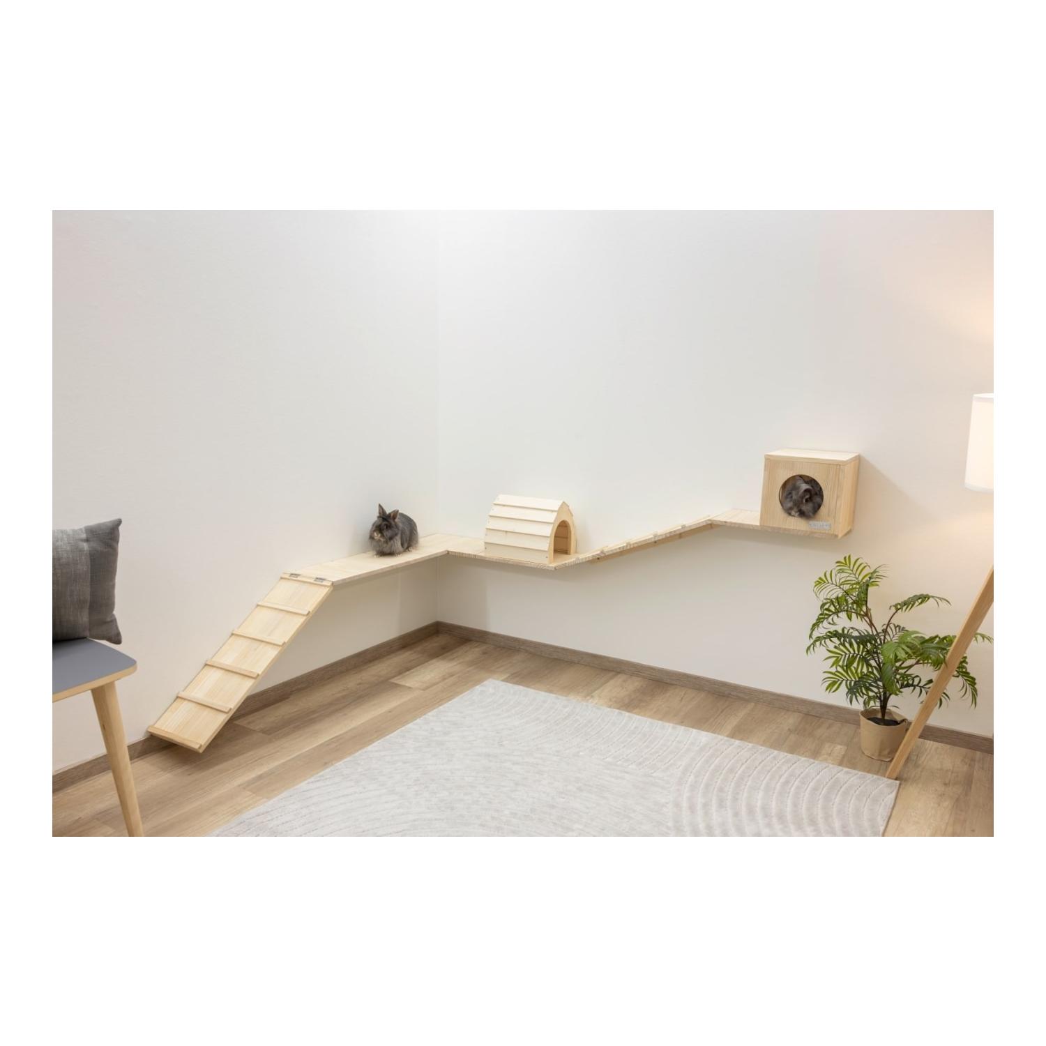Kerbl Pet Parcours mural Skywalk pour petits animaux, 6 pièces