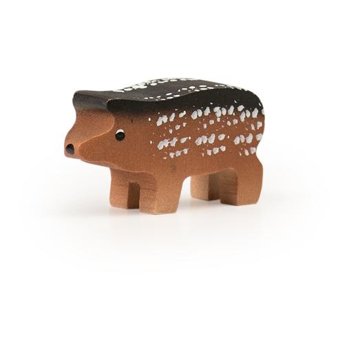 Trauffer Wollschwein Ferkel Braun