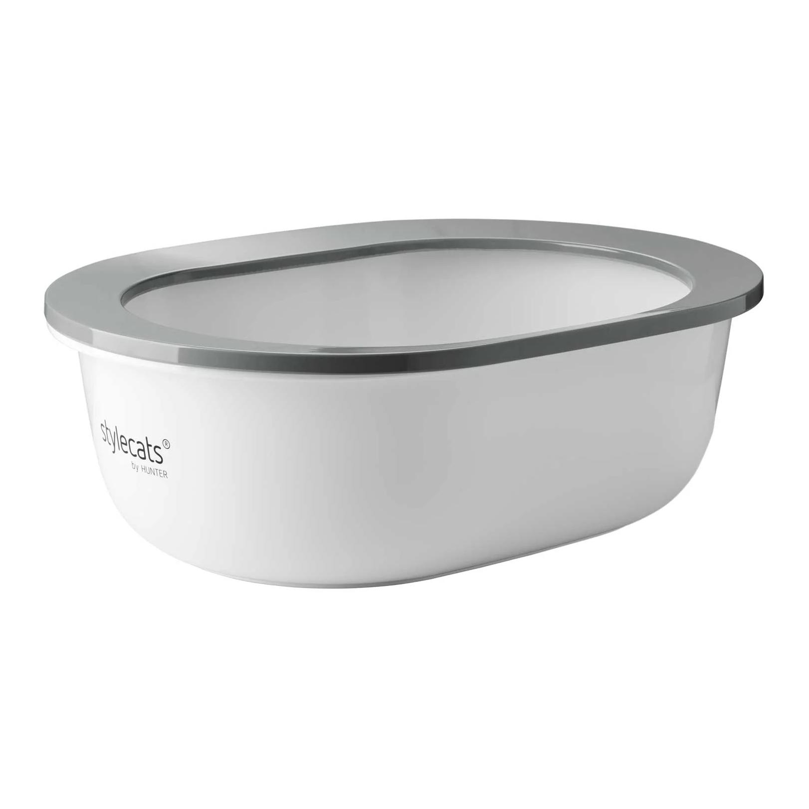 Stylecats by Hunter Katzentoilette Oglio Melamin Weiss/Hellgrau