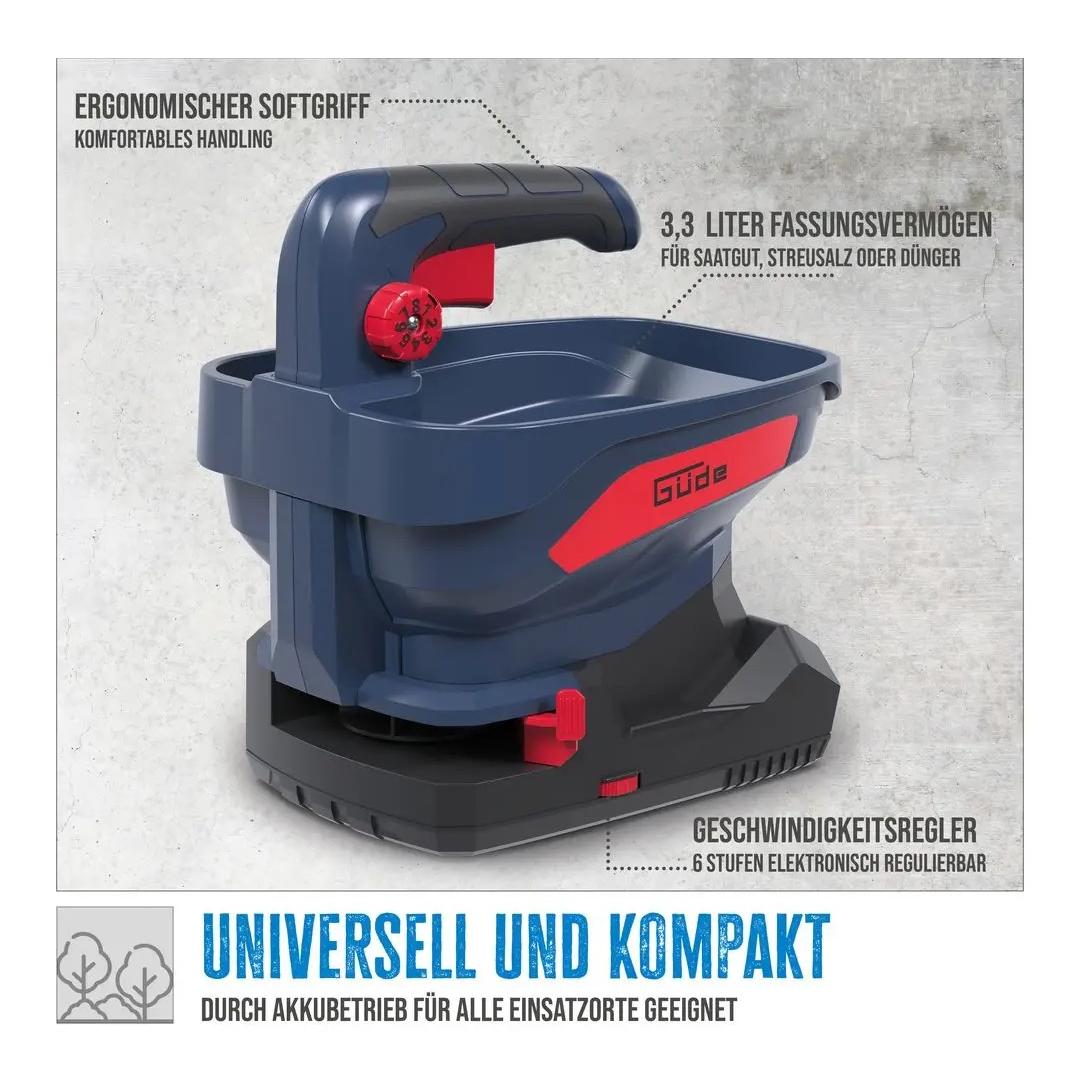 Güde Epandeur universel sur batterie GUS 18-201-05
