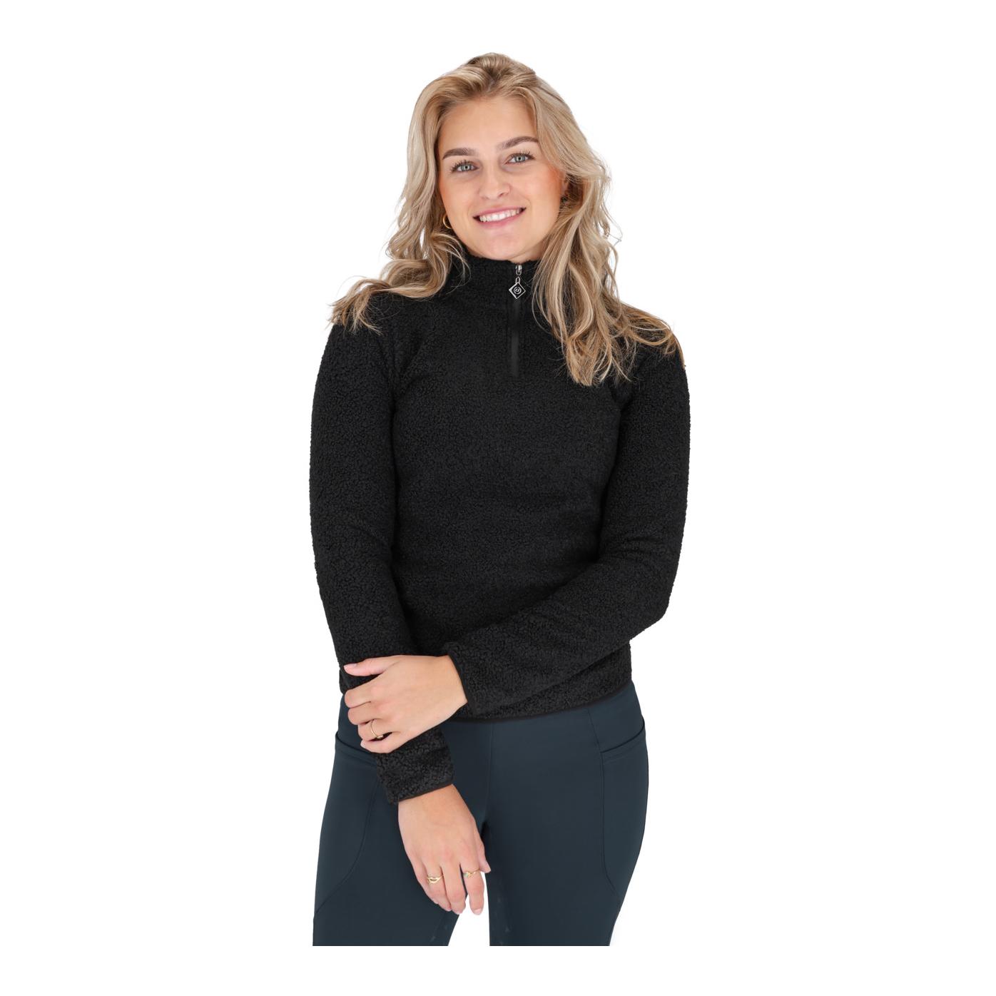 QHP Pullover mit halbem Reissverschluss Teddie