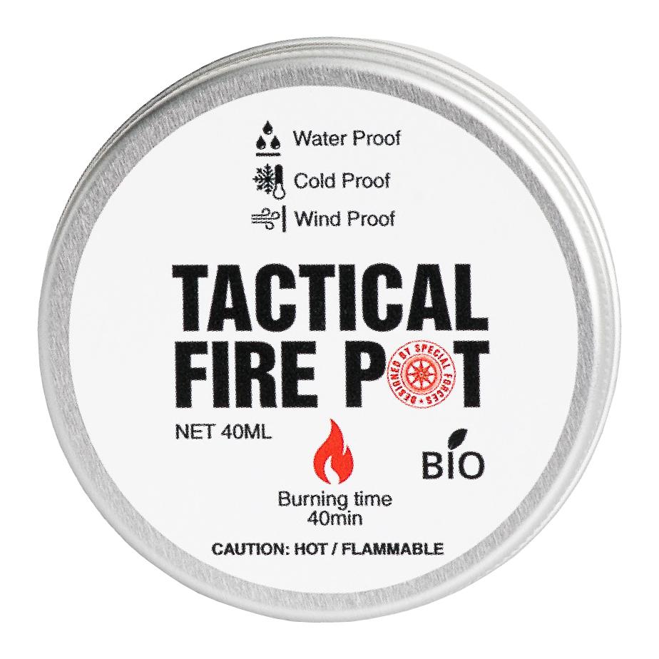 Tactical Foodpack Tactical Fire Pot 40ml Silber