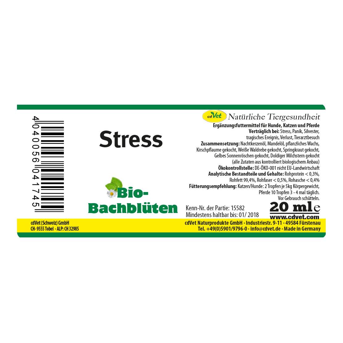 cdVet Fleurs de Bach bio Stress