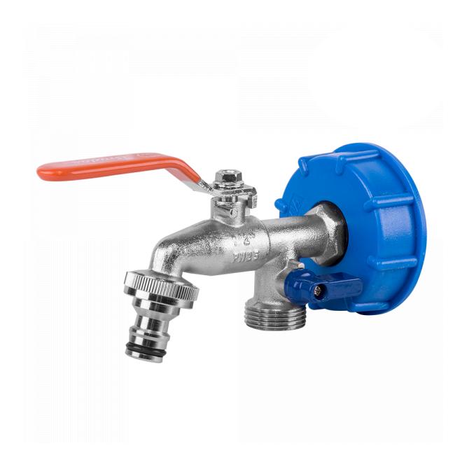 Bradas Set - IBC Adapter S60x6 mit zwei 3/4" Ausgängen