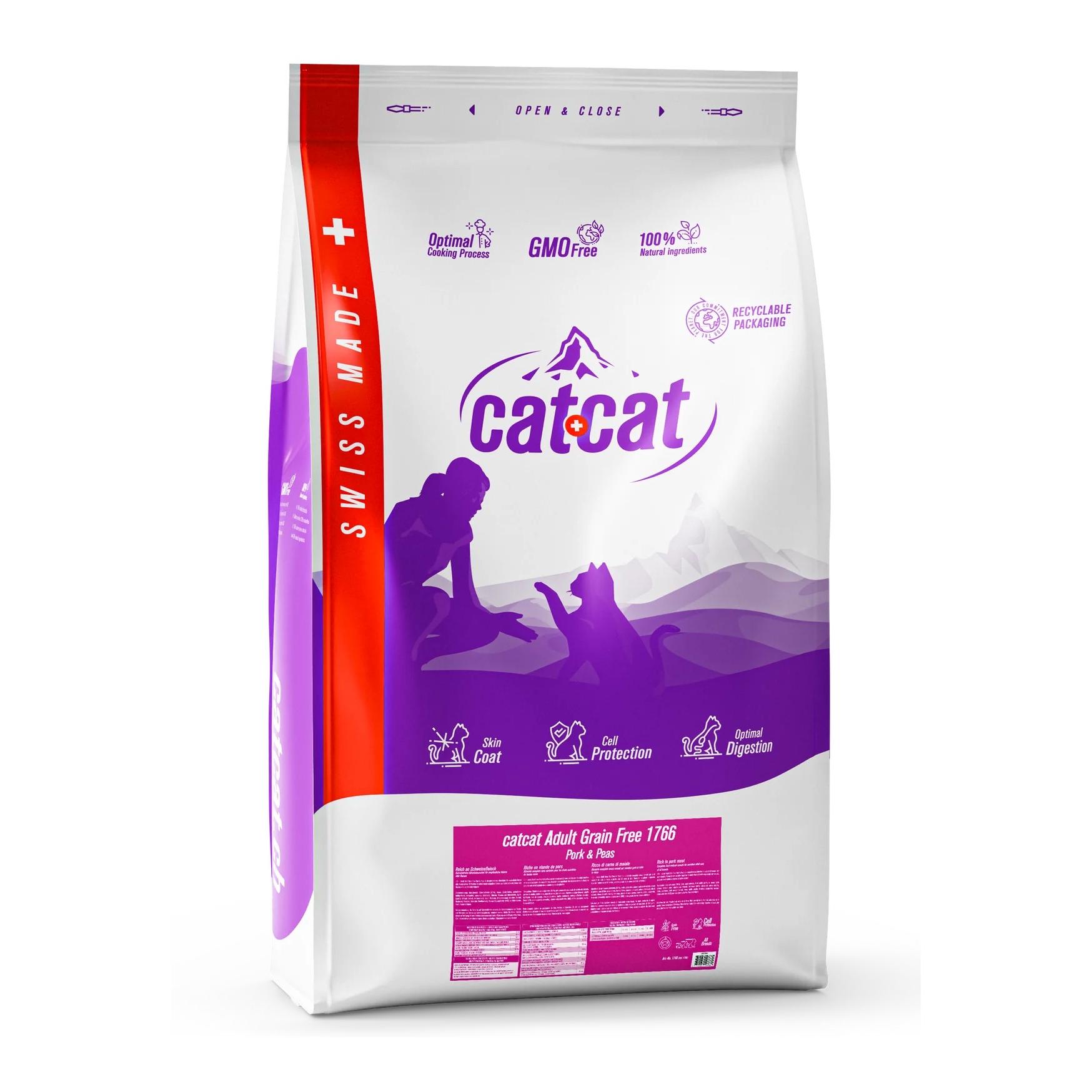 catcat Adult Grain Free Pork & Peas – Getreidefreies Katzenfutter mit Schwein & Erbsen