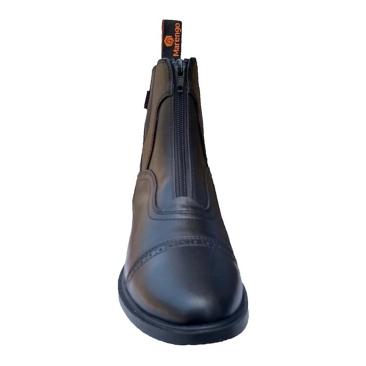 Marengo Reitstiefelette Frontzip Kunstleder