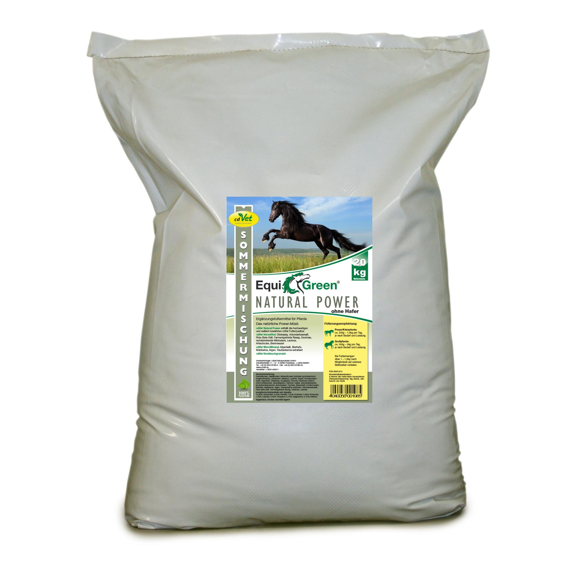 cdVet EquiGreen Natural Power sans avoine Mélange d'été