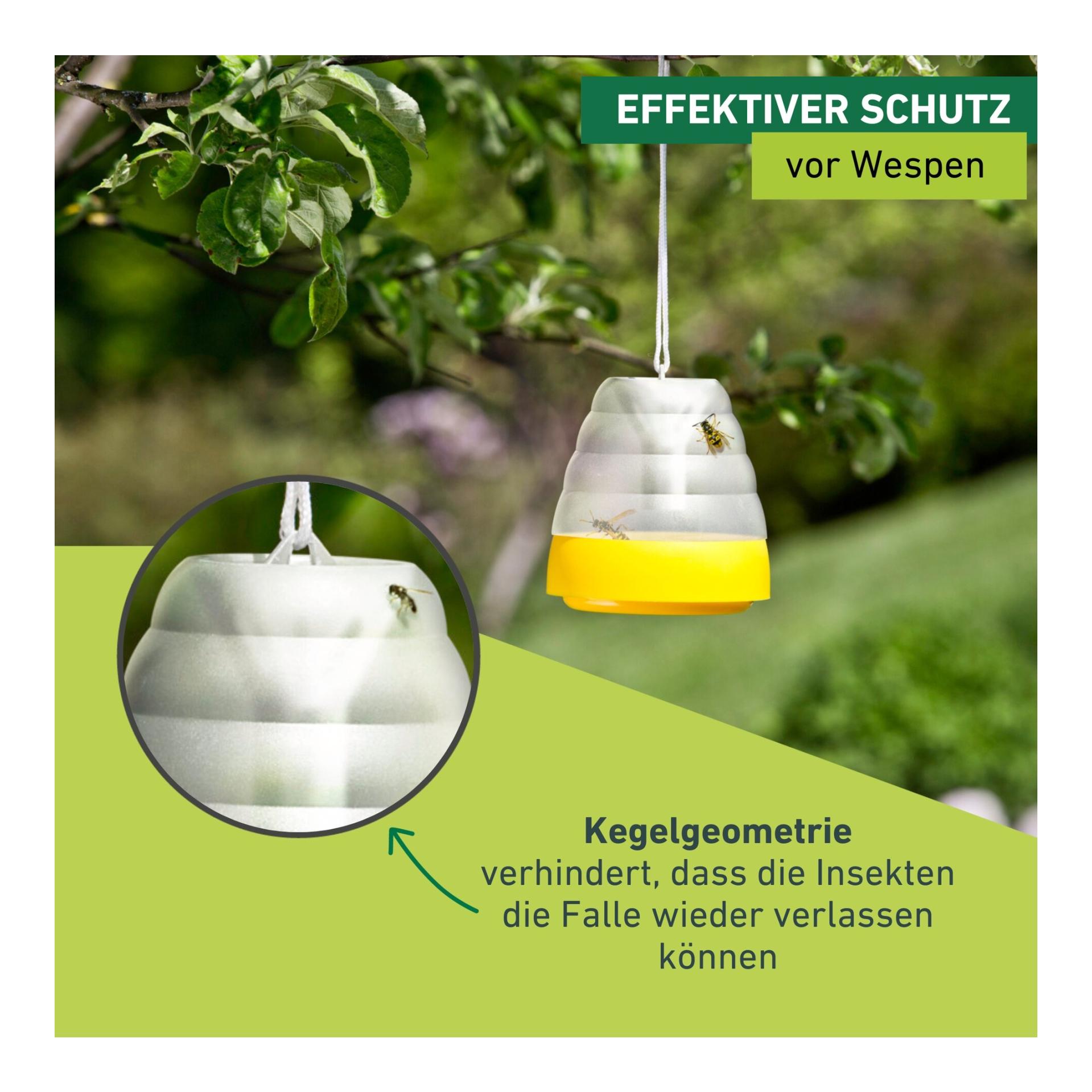 Windhager Piège décoratif à guêpes ou mouches - jaune