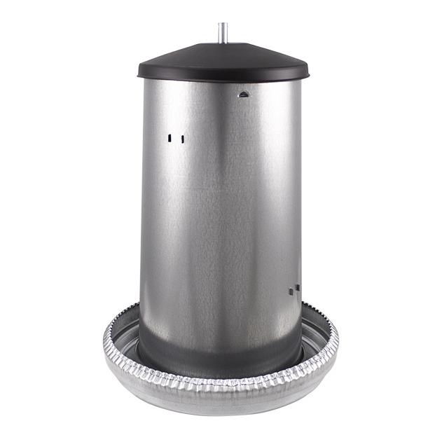 River Futterautomat aus Metall mit Abdeckung