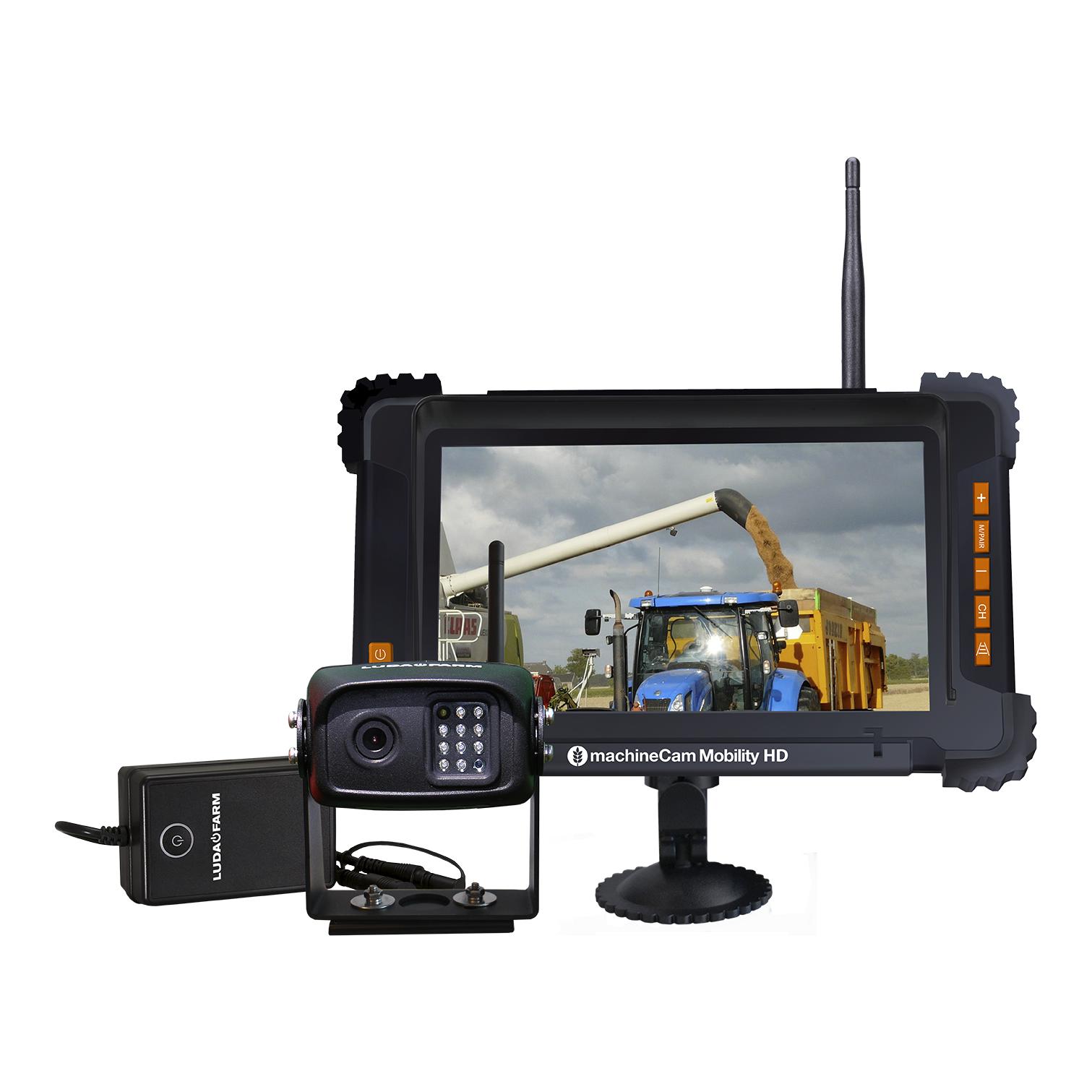 LudaFarm MachineCam Mobility HD mobiles Fahrzeug-Kamerasystem Schwarz/Orange